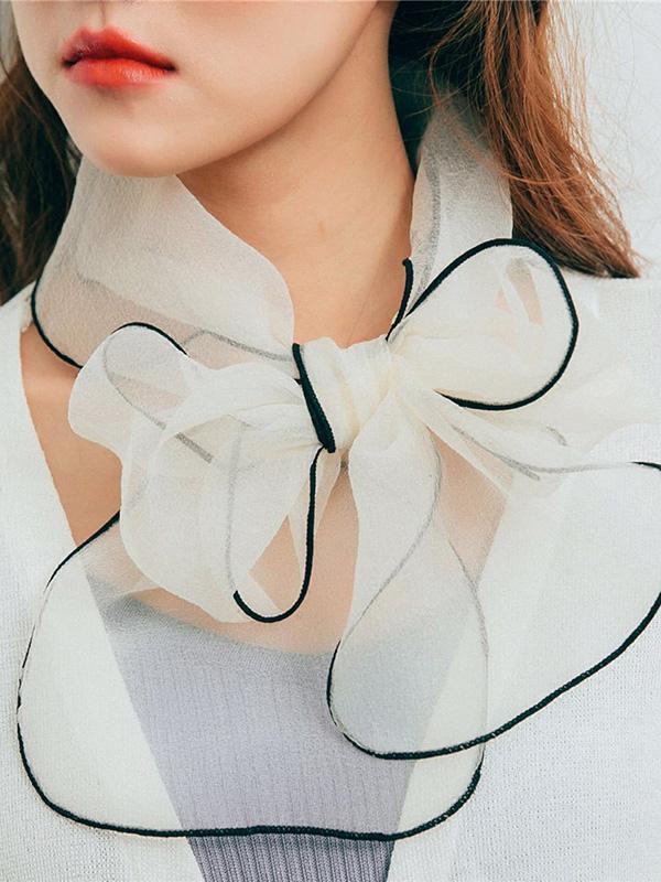 Casual Transparent Luxury Scarf, Five Colors