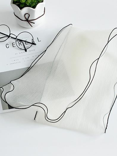 Casual Transparent Luxury Scarf, Five Colors