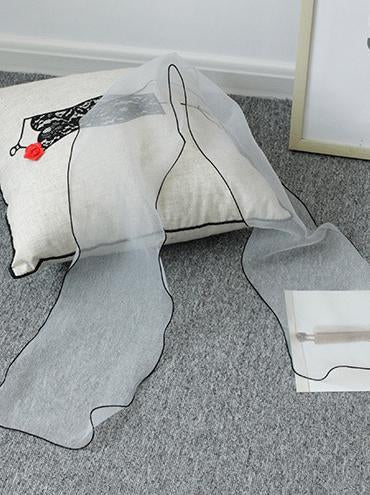 Casual Transparent Luxury Scarf, Five Colors