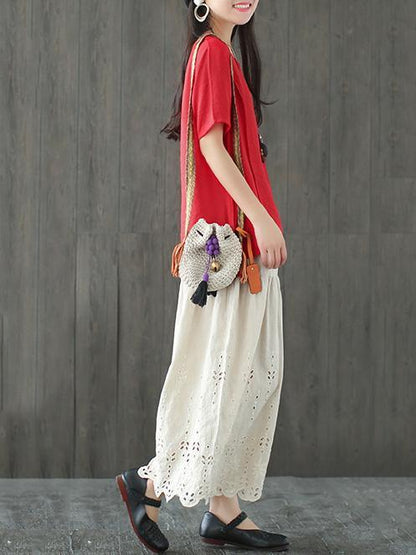 Loose Comfortable Hollow Out Pants