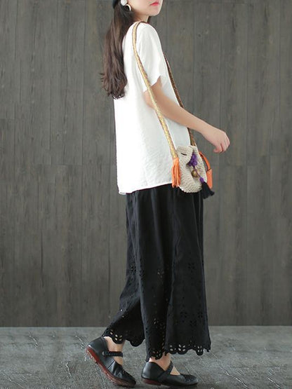 Loose Comfortable Hollow Out Pants
