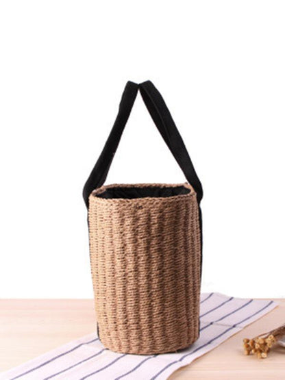 Original Handmade Book Bag in Brown and White Color