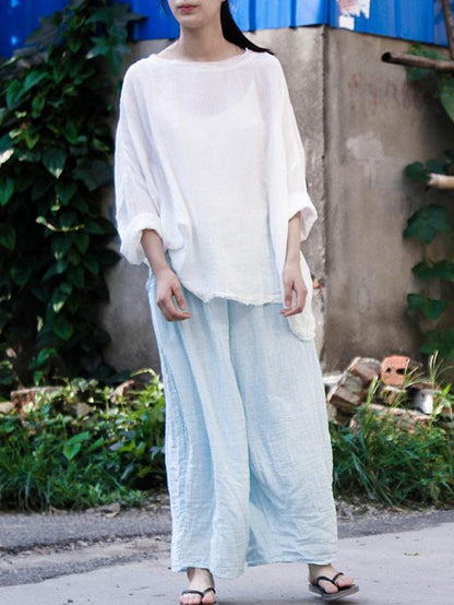 Loose Comfortable Pure Cotton&Color Pants