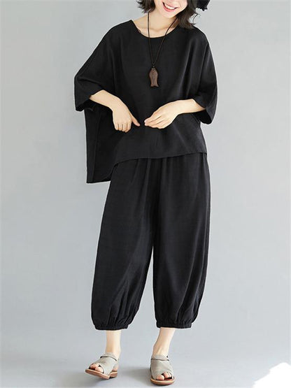 Super Loose Liberal Arts Black Suit