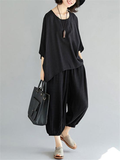 Super Loose Liberal Arts Black Suit