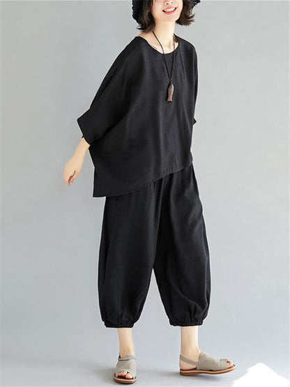 Super Loose Liberal Arts Black Suit
