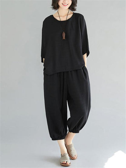 Super Loose Liberal Arts Black Suit