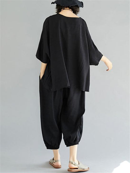 Super Loose Liberal Arts Black Suit