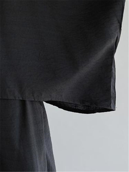 Super Loose Liberal Arts Black Suit