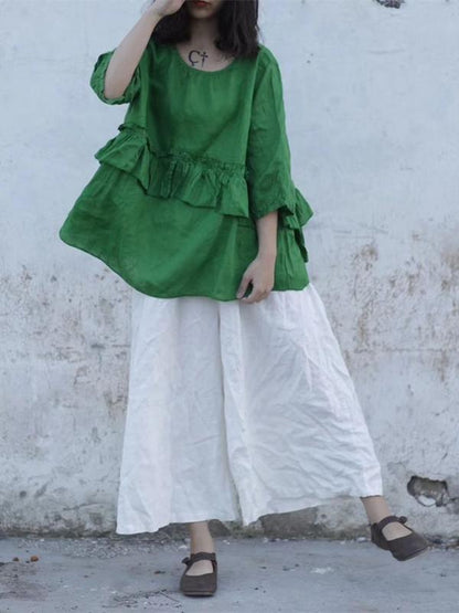 Super Loose Linen Cotton Pants
