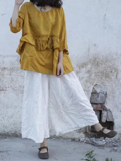 Super Loose Linen Cotton Pants