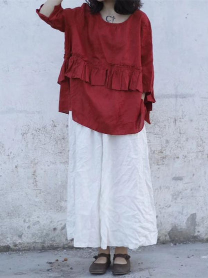 Super Loose Linen Cotton Pants