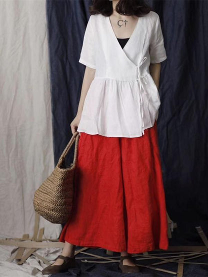 Super Loose Linen Cotton Pants