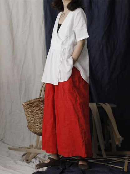 Super Loose Linen Cotton Pants