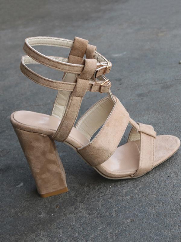 Simple Chunky Heels Shoes