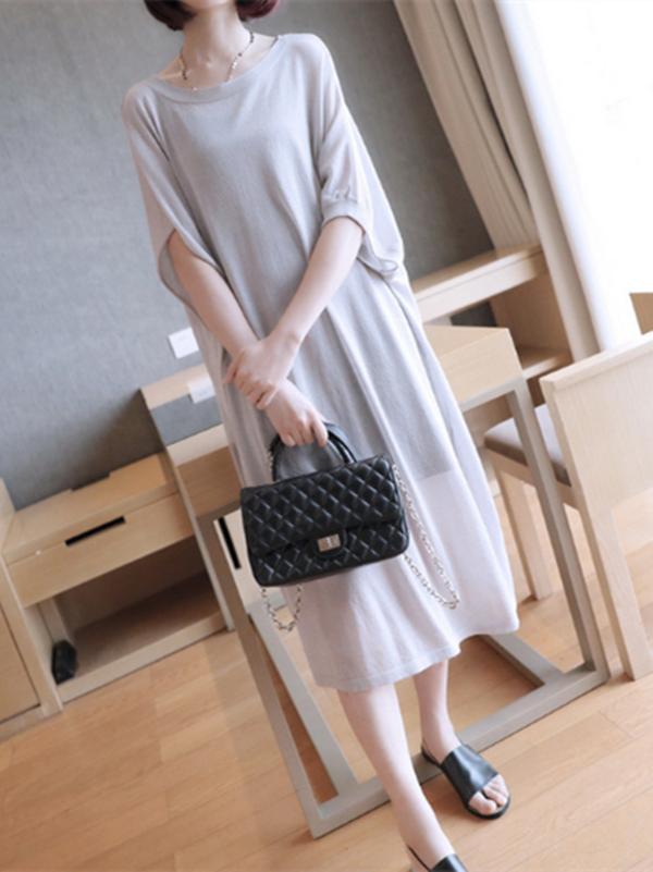 Loose Comfortable Knitting Cover-up Dress