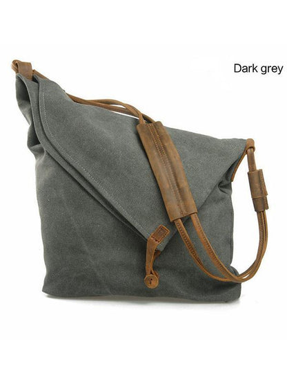 Simple Literature Worn Shoulder Convas Bag