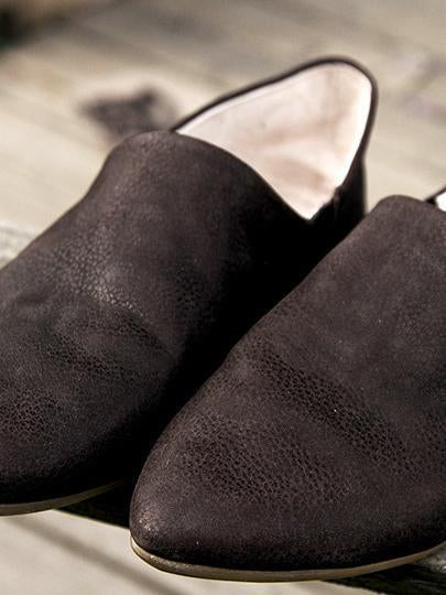 Import snakeskin Vintage pointed Shoes