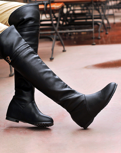 Casual round head Over knee Boots