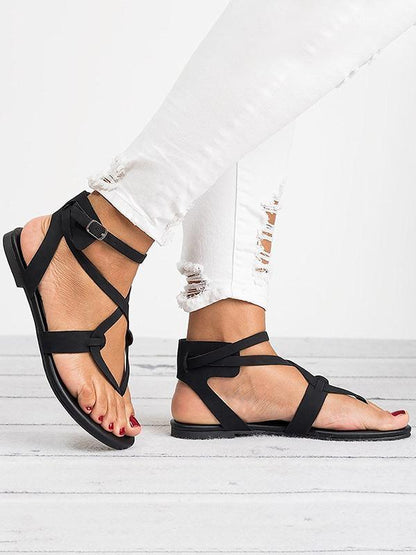Casual Summer Stylish Flat Sandals, Five Colors
