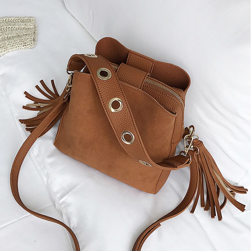Fashion Scrub Women Bucket Bag