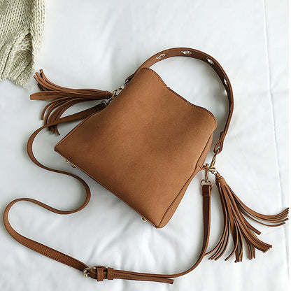 Fashion Scrub Women Bucket Bag