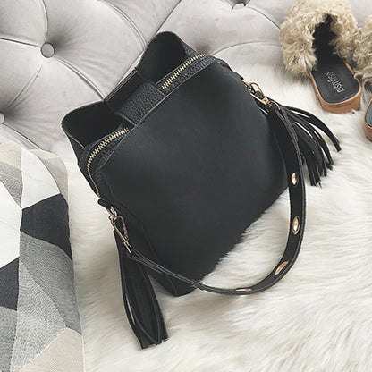 Fashion Scrub Women Bucket Bag