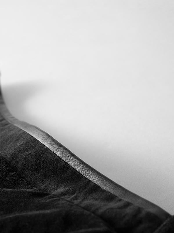 Casual Loose Pleated Texture Pure Color Pants