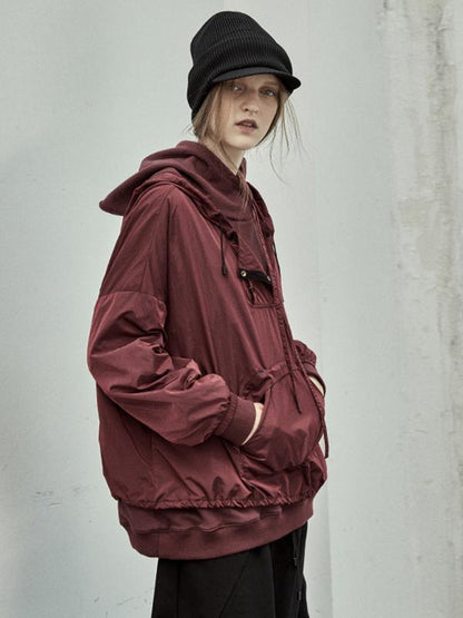 New Pure Color Hooded Sweatshirt