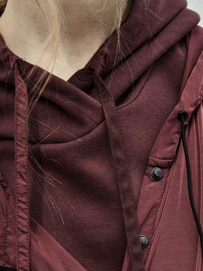 New Pure Color Hooded Sweatshirt