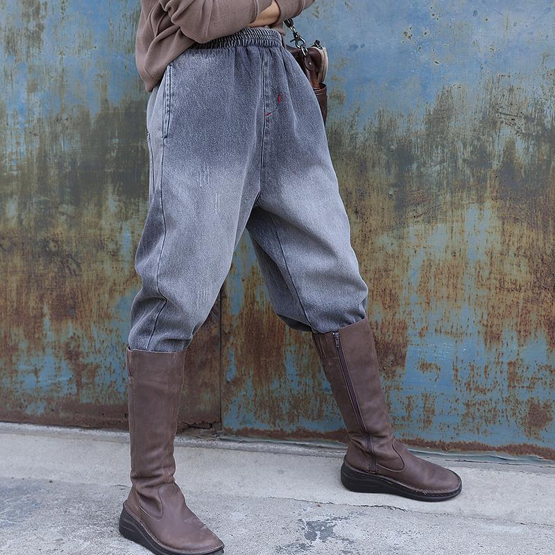 Casual Thick Warm Jeans For Women