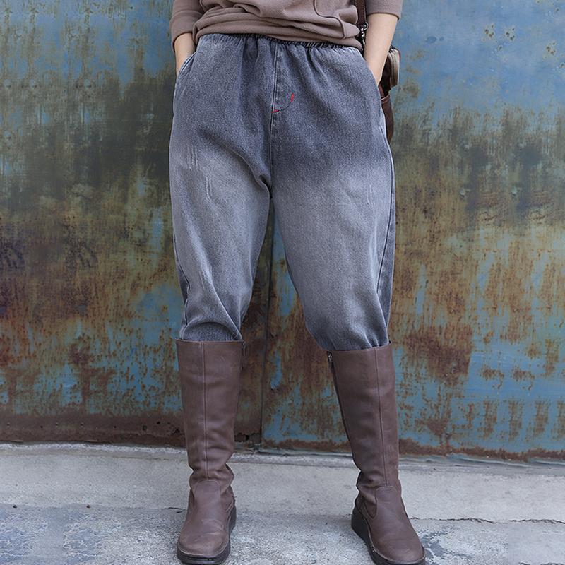 Casual Thick Warm Jeans For Women