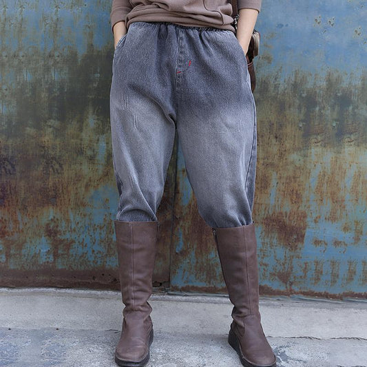 Casual Thick Warm Jeans For Women