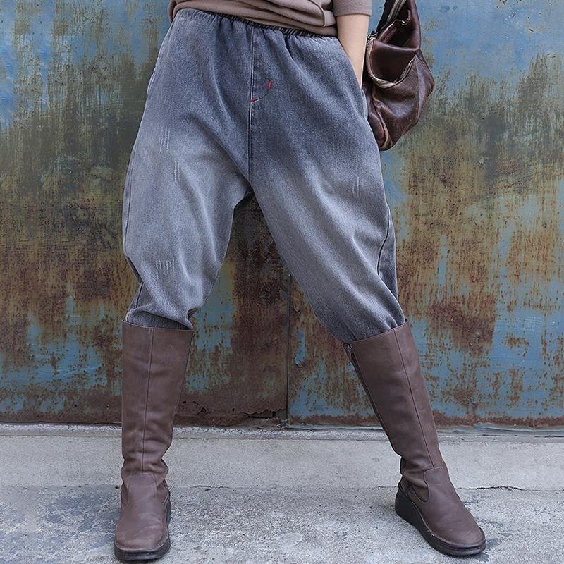 Casual Thick Warm Jeans For Women