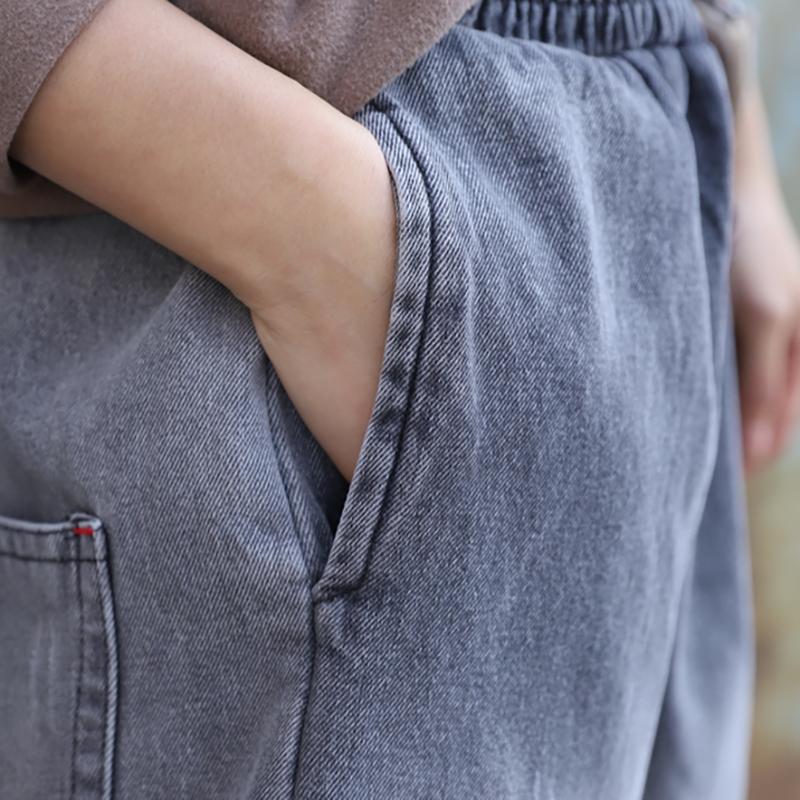 Casual Thick Warm Jeans For Women