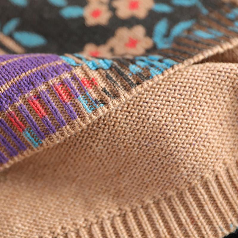 Autumn Winter Printed Long Sleeve Sweater