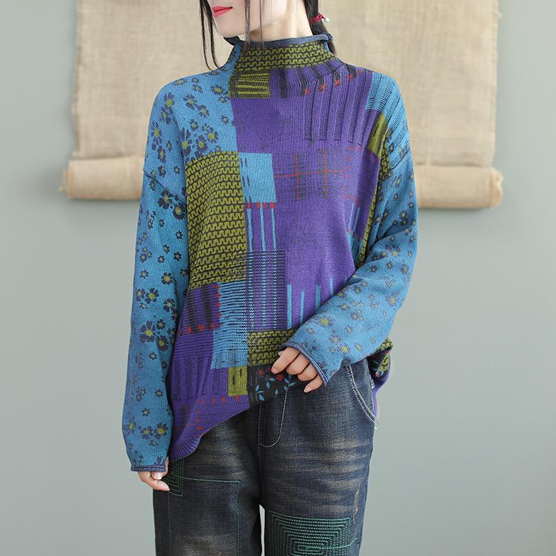 Autumn Winter Printed Long Sleeve Sweater