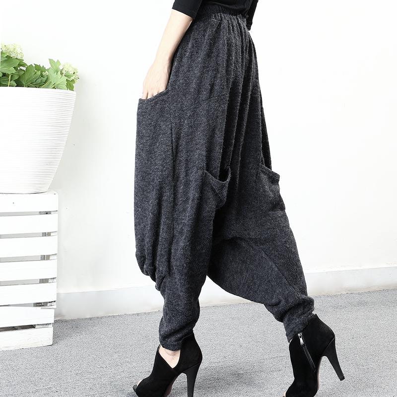 Plus Size - Loose And Comfortable Knit Harem Pants