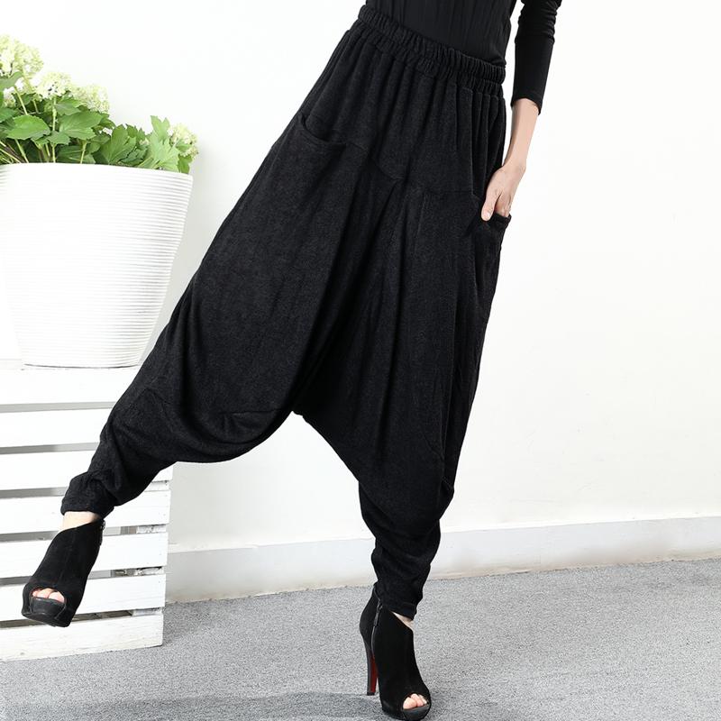 Plus Size - Loose And Comfortable Knit Harem Pants