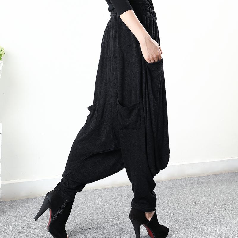 Plus Size - Loose And Comfortable Knit Harem Pants