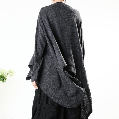 Plus Size - Long Sleeve Loose And Irregular T-Shirt