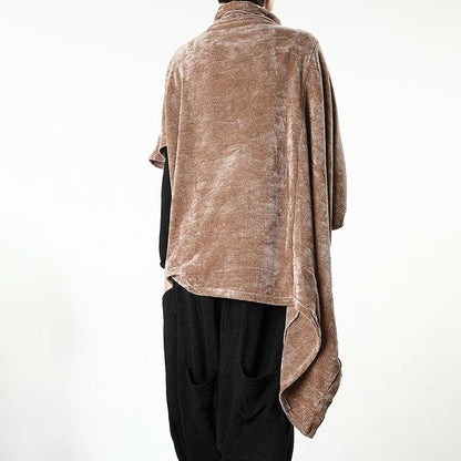 Plus Size - Asymmetrical Design Casual Loose Warm Top