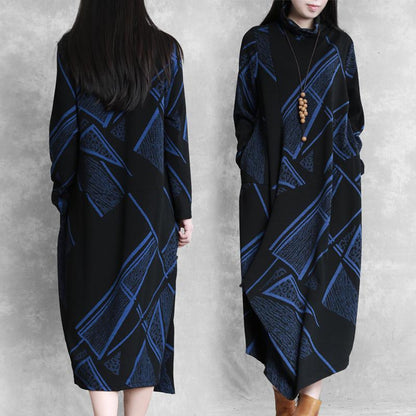 Buykud Irregular Autumn Winter Fashion Loose Dress
