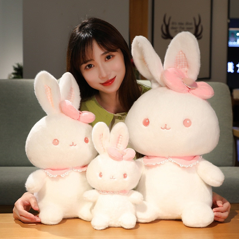 2022 Cute / Soft / Rabbit Plush Toy / Mink Rabbit Doll with Hair Card ...
