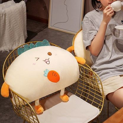 2022 Food Semicircle Toast Cake Plush Toy Cute Bread Stuffed Doll Soft Nap Sleep Pillow Sofa Bed Cushion Creative Birthday Gift