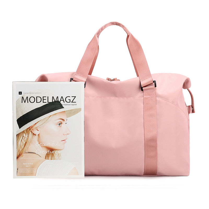 Portable casual women's bag clothing wet-dry separation fitness bag large capacity duffel bag waterproof nylon travel bag