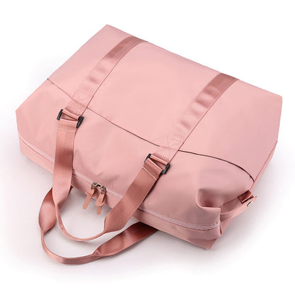 Portable casual women's bag clothing wet-dry separation fitness bag large capacity duffel bag waterproof nylon travel bag