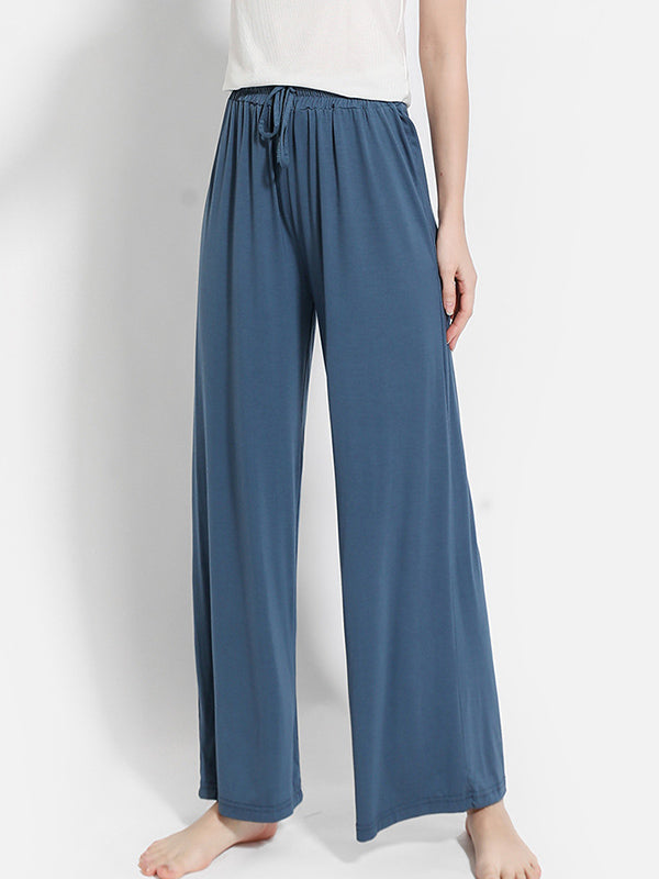 Comfortable Solid Color Modal Pajama Pants