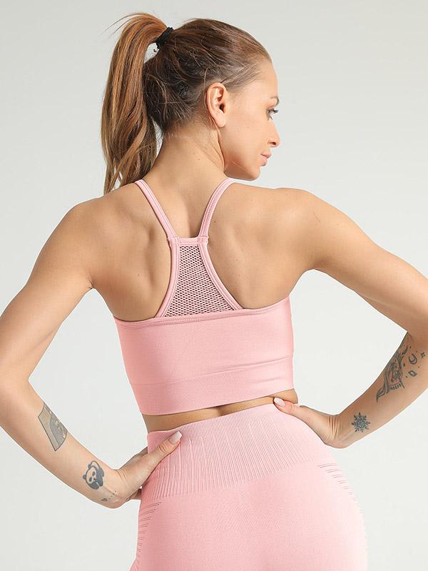 Solid Quick Dry Shockproof Wrap Sports Bra