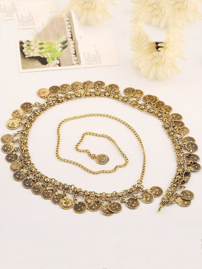 Vintage Coin Tassels Waist Chain Accessories